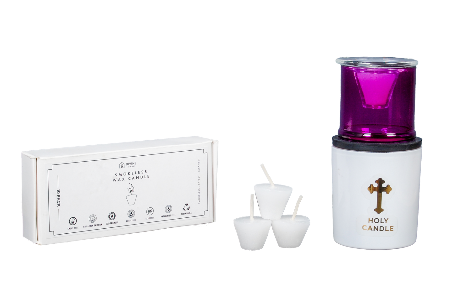 St. Michael's Refill Prayer Candles- Ideal for Home Prayers, Church & Meditation.
