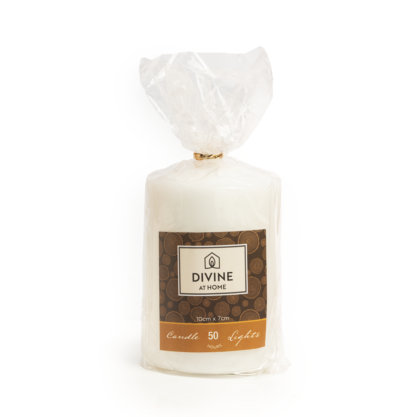 Unscented Church Pillar Candle – Pack of 1 (7x10cm), Refined Paraffin Wax