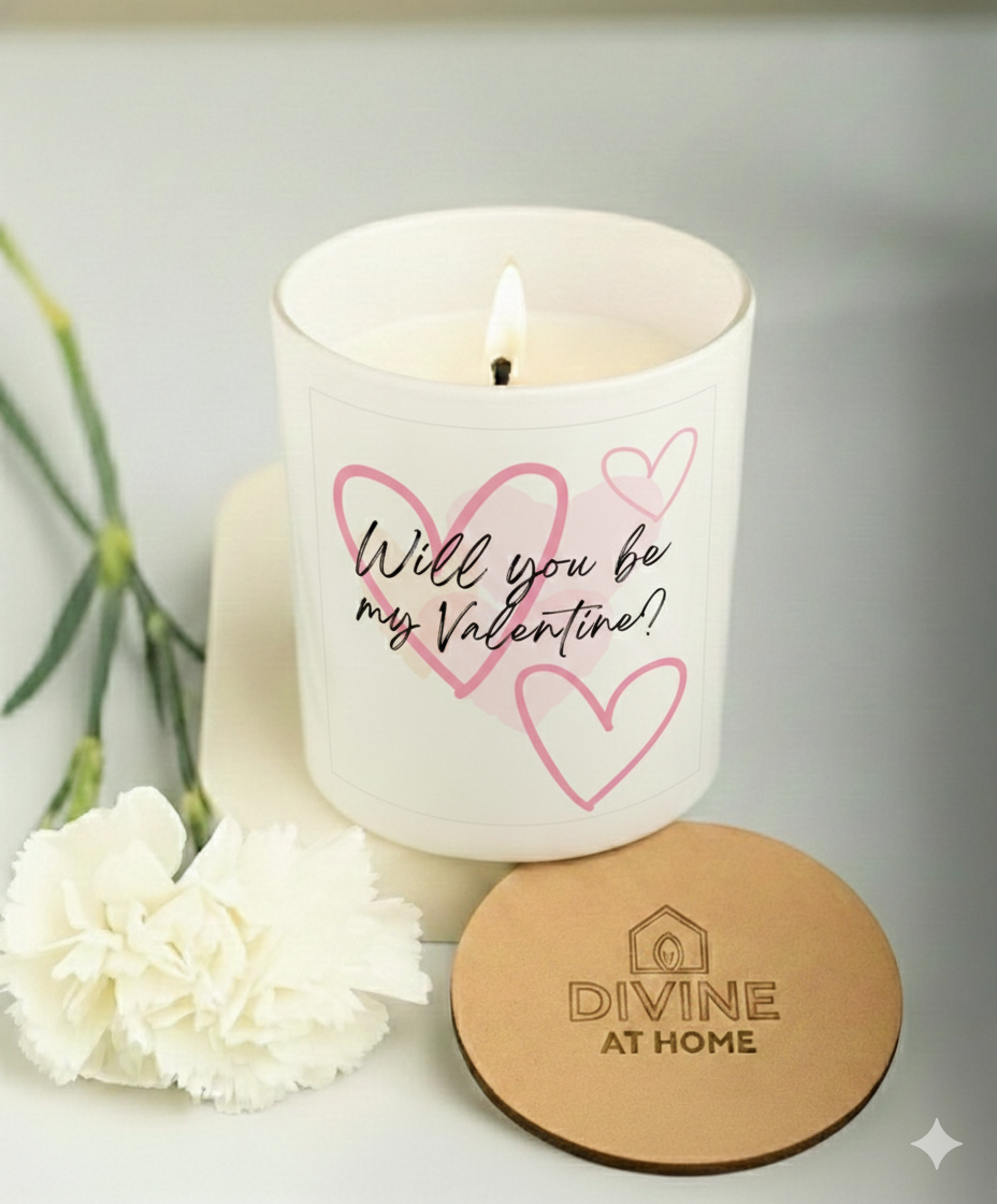 Valentine's Glass Scented Candles
