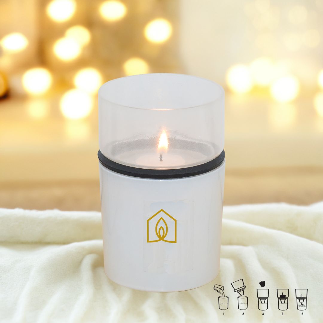 Divine at Home Non-distracting Unscented Meditation & Manifestation Candles – Elegant, Safe & Pure– 10 Candles & 1 Luxurious Holder