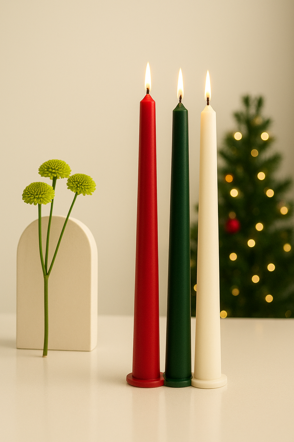 Taper Candles – 2 Pack | Smokeless & Slow-Burn