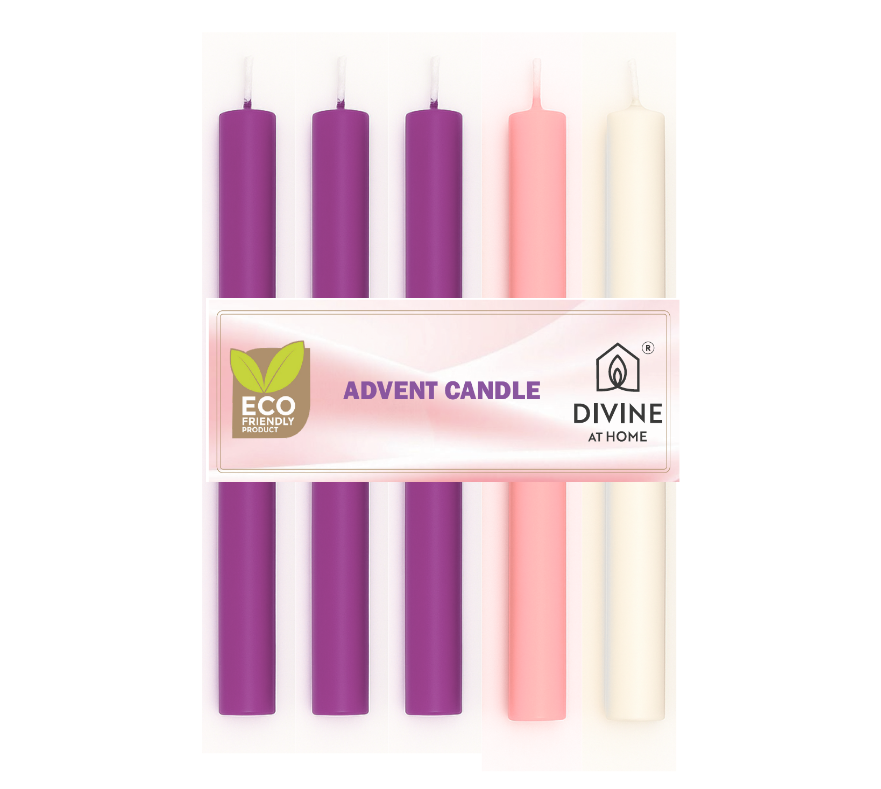 Advent Candles - 10" Altar