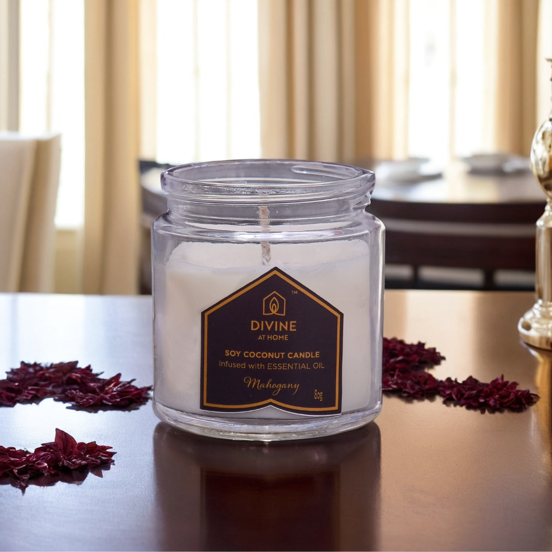 80g Mason Jar Scented Candle – Eco-Friendly & Aromatherapy-Infused