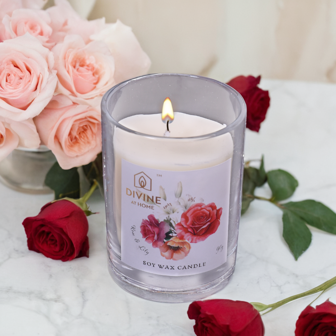 90g Tumbler Glass Scented Candle – Handcrafted & Eco-Friendly