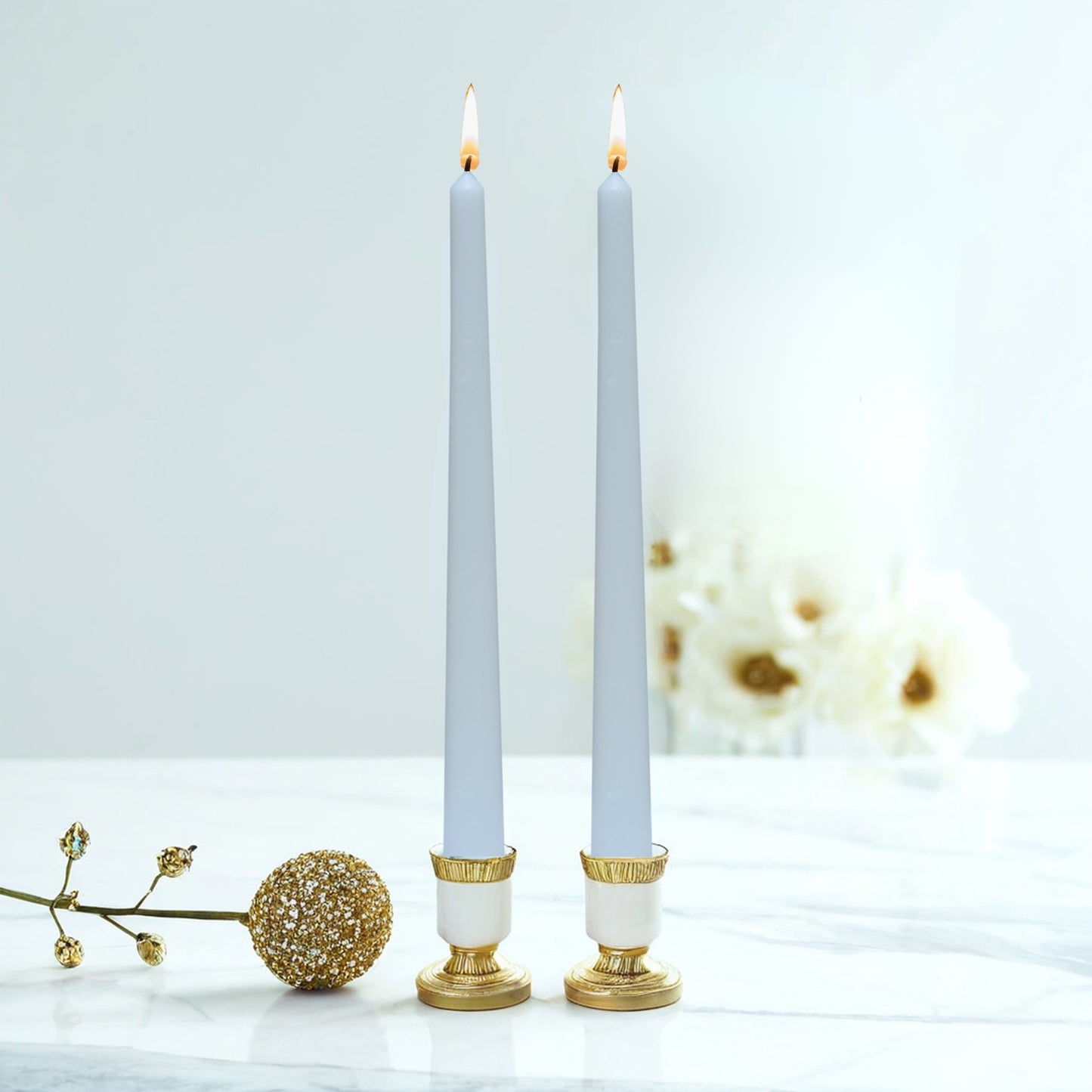 Taper Candles – Pack of 2 | Smokeless & Slow-Burning