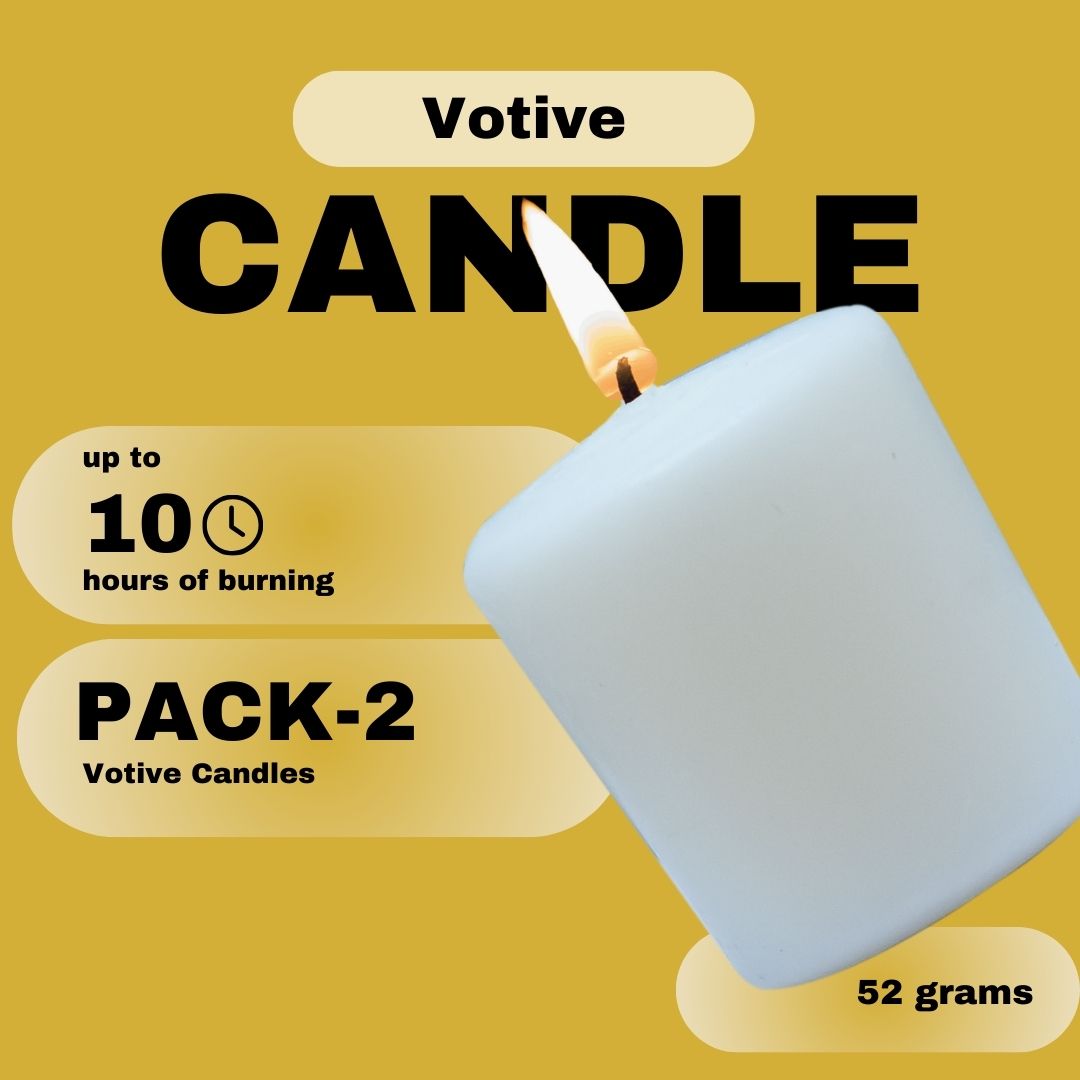 Everyday Candles – 52 gm Unscented Votive (2-Pack)