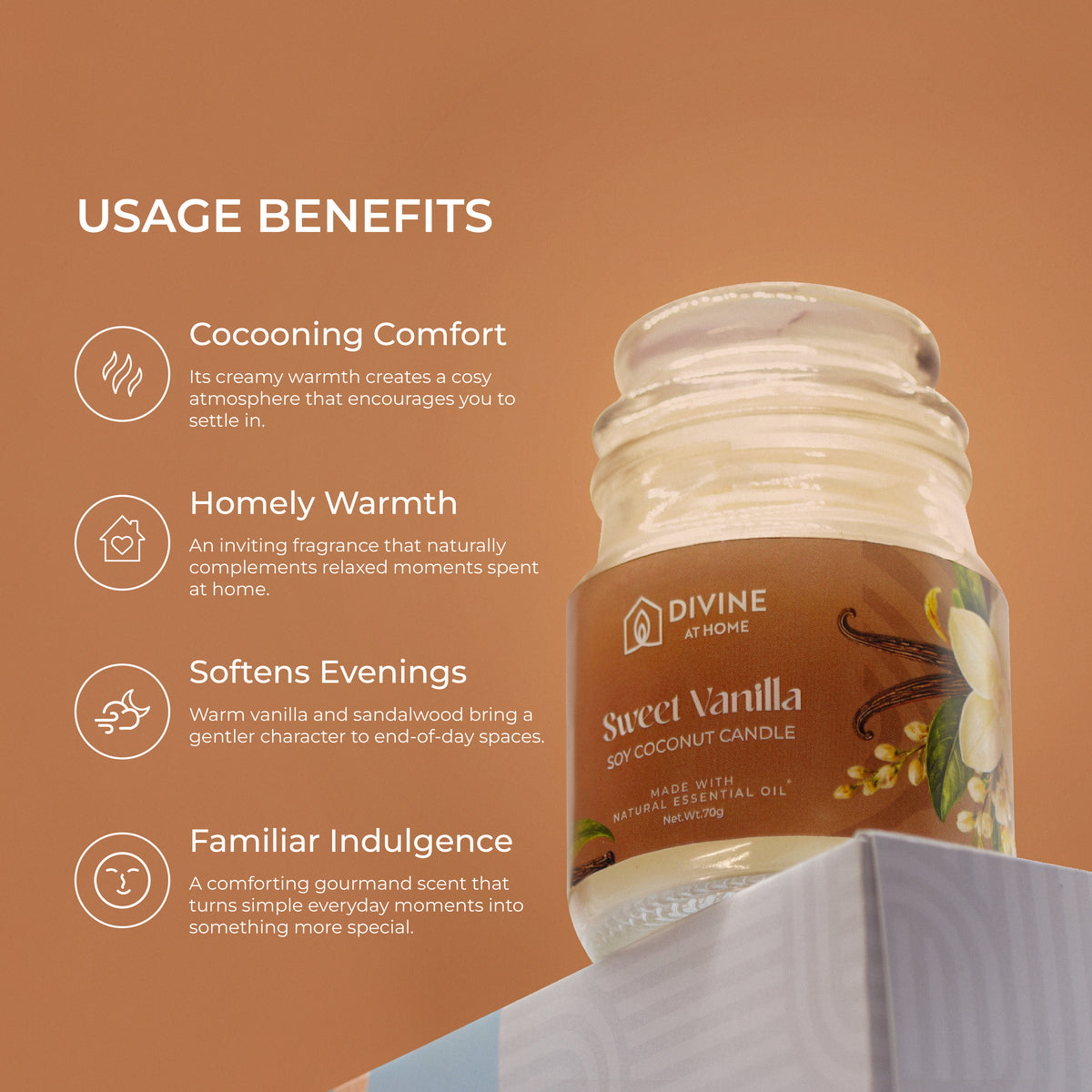 Sweet Vanilla - Aromatic Candle