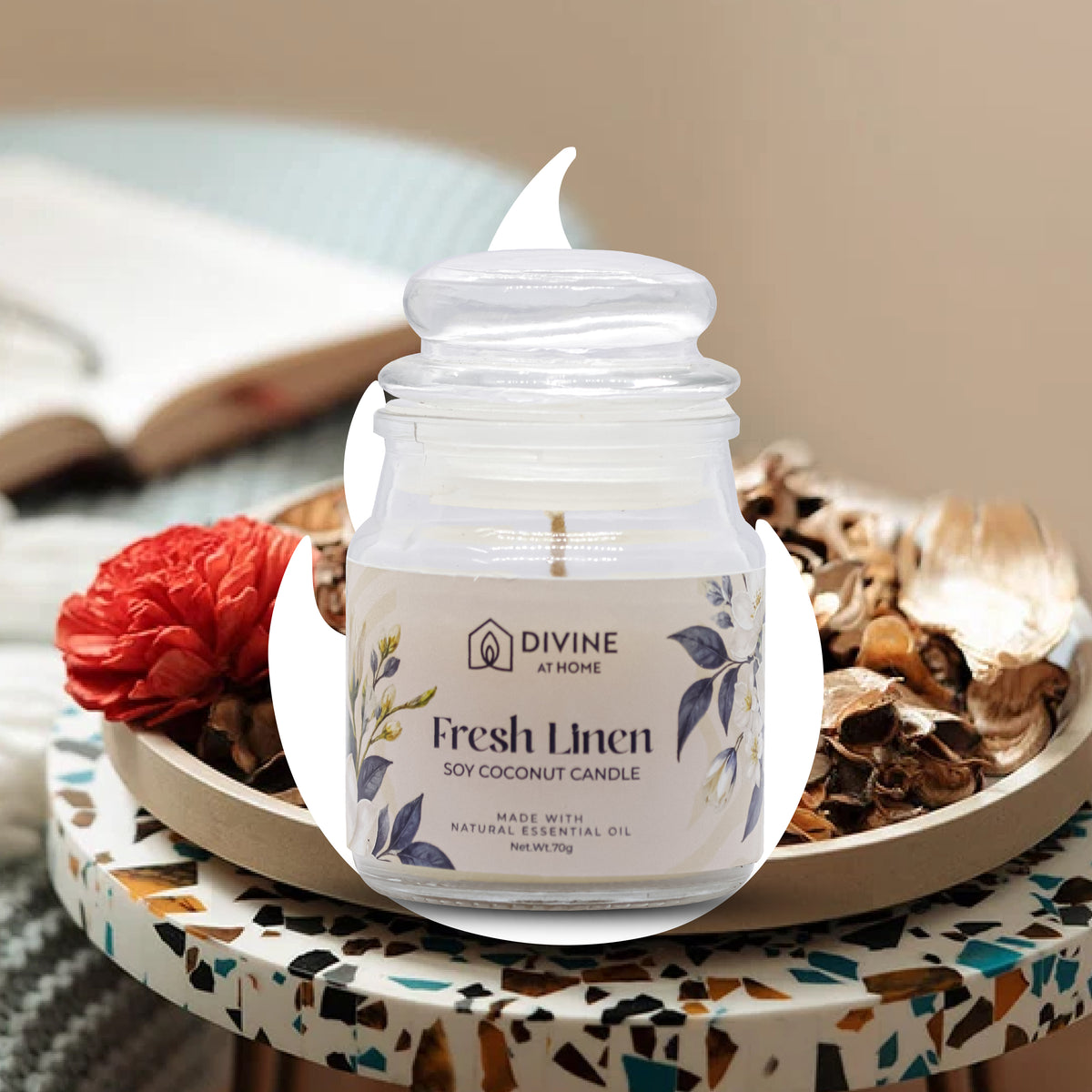 Fresh Linen - Aromatic Candle