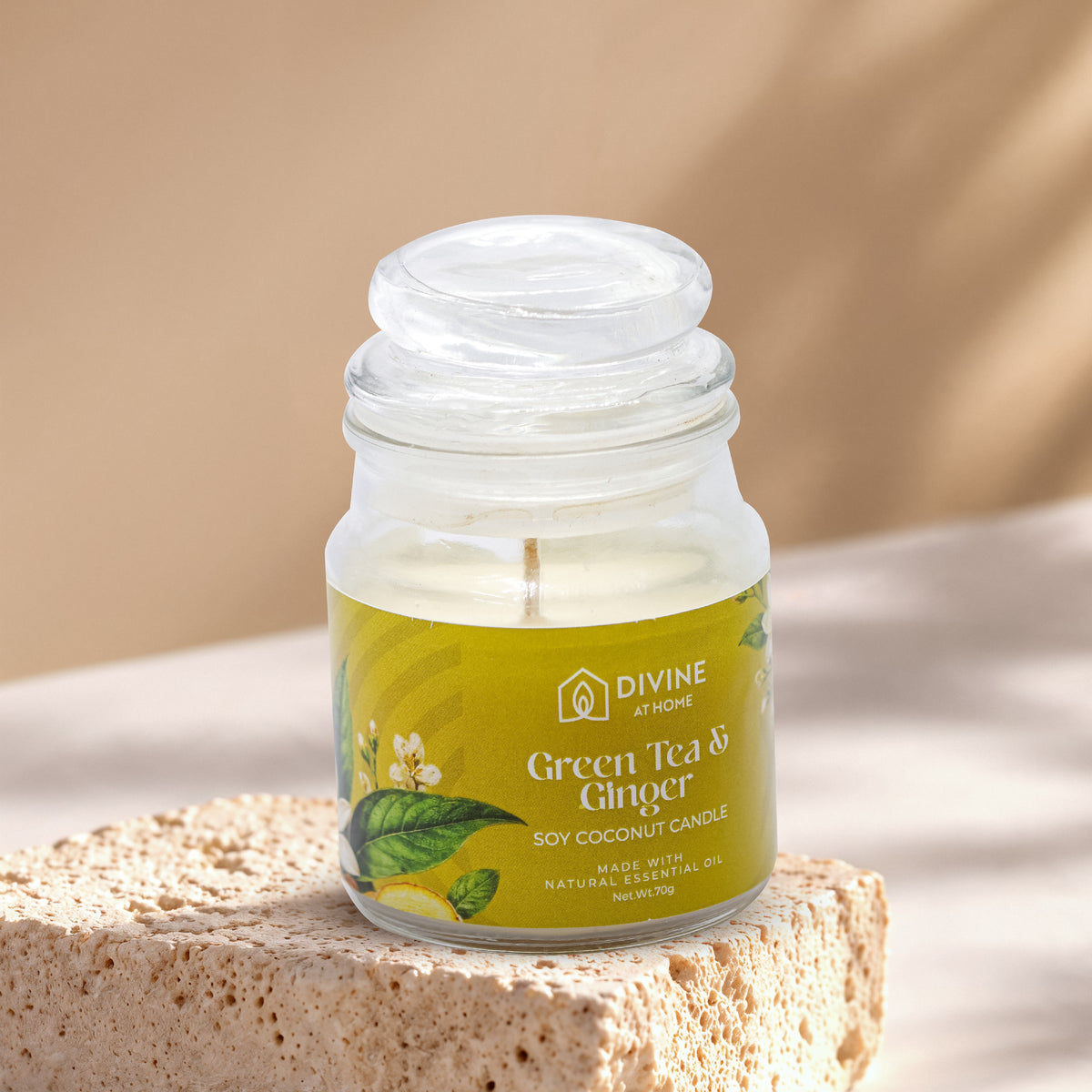 Green Tea & Ginger - Aromatic Candle