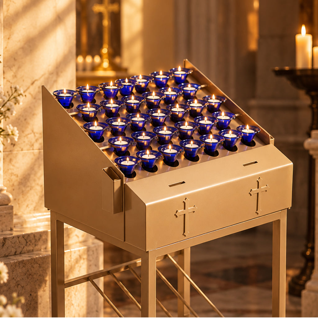 Church Candle System - Blue