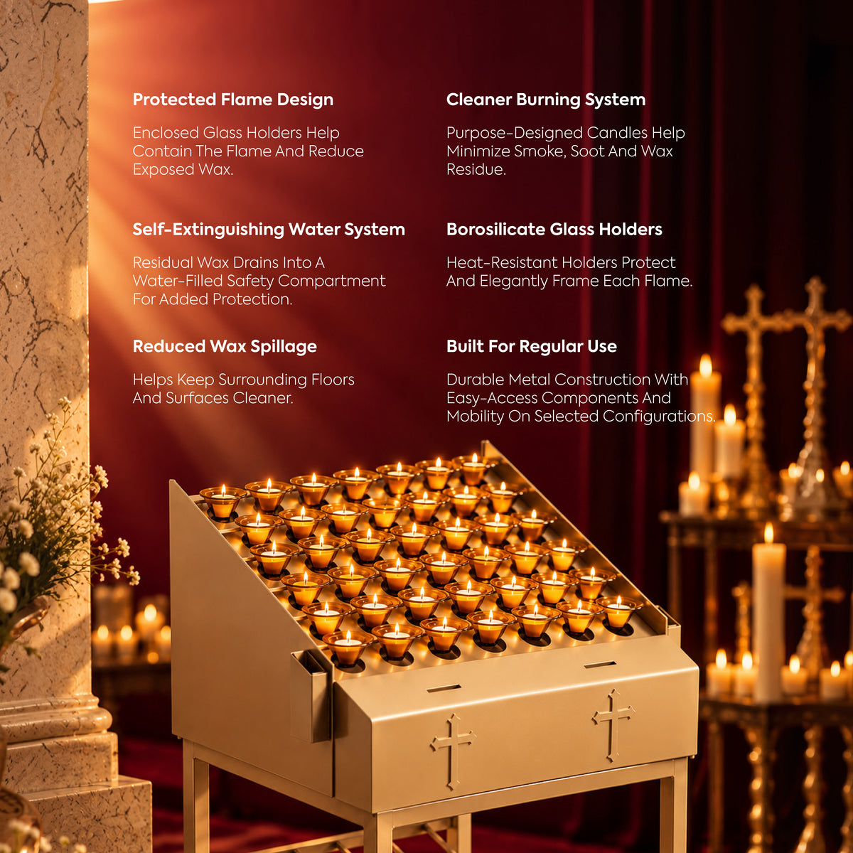 Church Candle System - Yellow