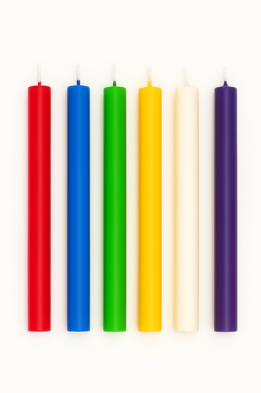 Religious Altar Flat Candles - 10"
