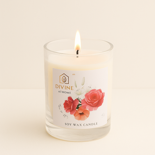 90g Tumbler Glass Scented Candle – Handcrafted & Eco-Friendly