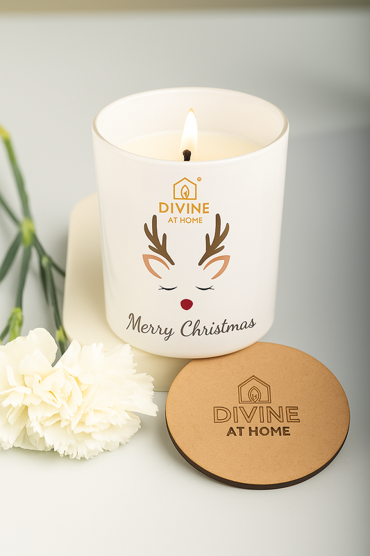 Scented Glass Candle –  120g - Christmas Candle| 30 Hrs Burn