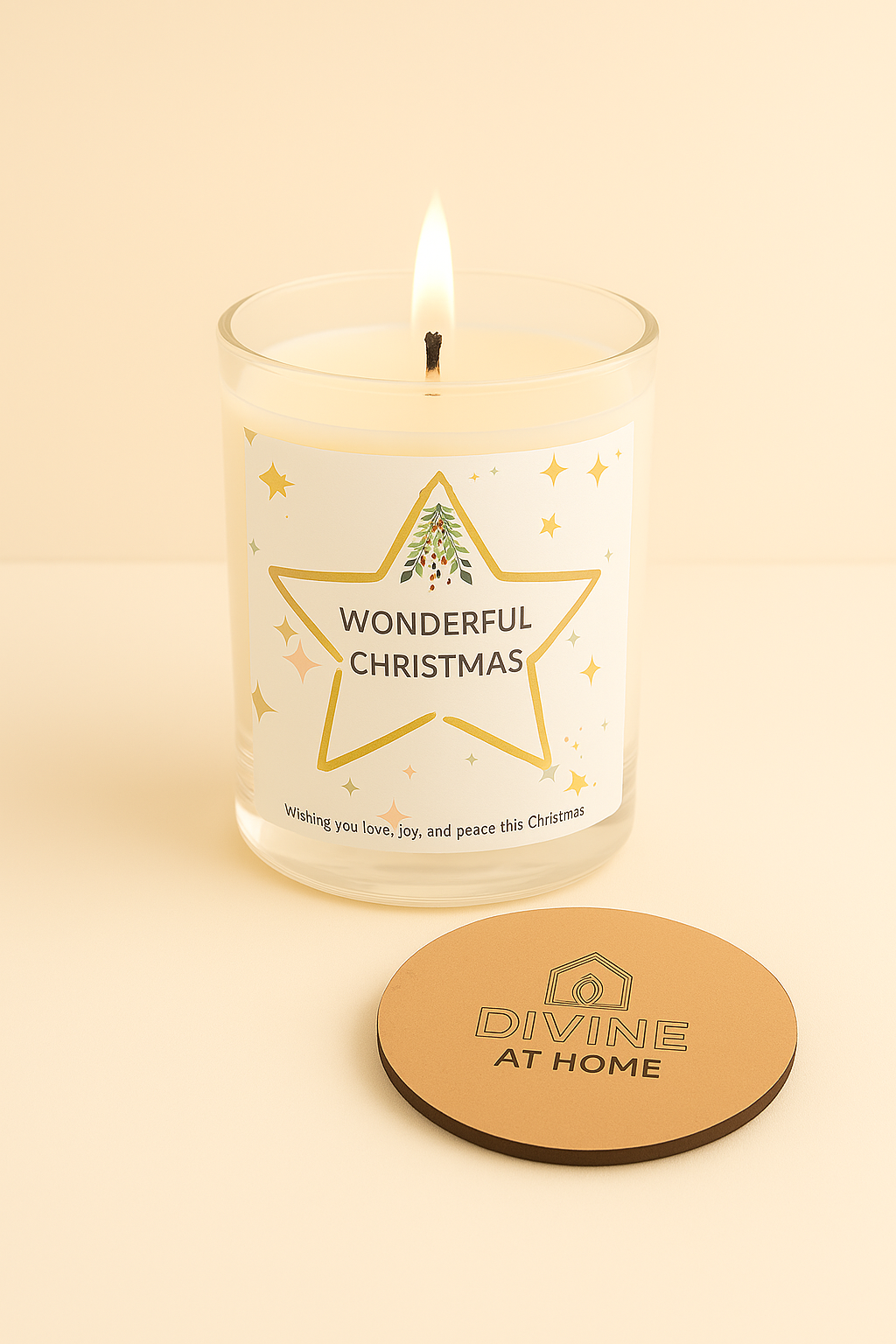 Scented Glass Candle –  120g - Christmas Candle| 30 Hrs Burn