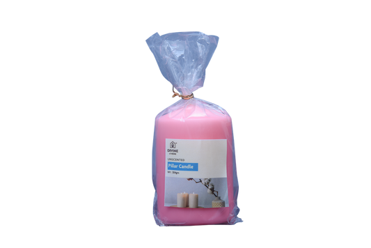 Pure Serenity Unscented Church Pillar Candle (100 Hours Glow)