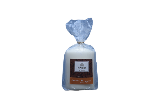 Pure Serenity Unscented Church Pillar Candle (50 Hours Glow)