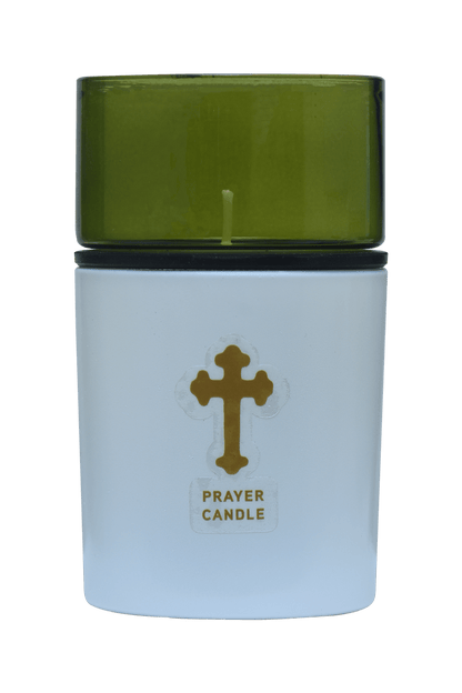 St. Michael’s Smokeless Elegant Prayer Candle System with Wind Protector (10 Candles & 1 Luxurious Holder)