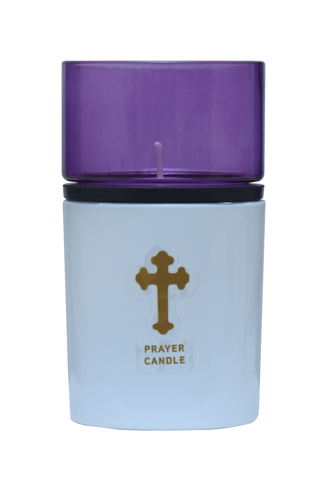 St. Michael’s Smokeless Elegant Prayer Candle System with Wind Protector (10 Candles & 1 Luxurious Holder)