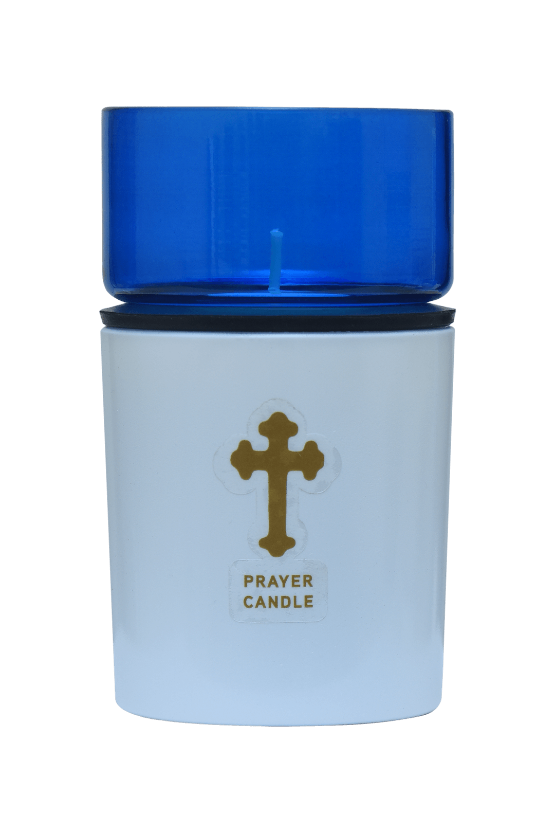 St. Michael’s Smokeless Elegant Prayer Candle System with Wind Protector (10 Candles & 1 Luxurious Holder)