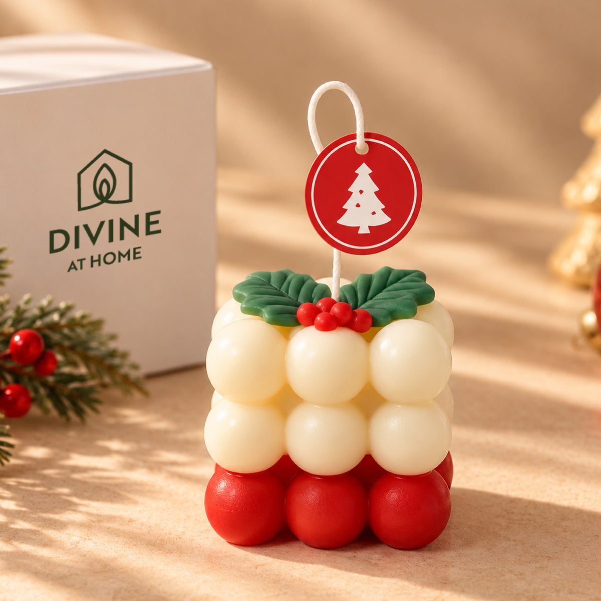 CHRISTMAS BUBBLE CANDLE