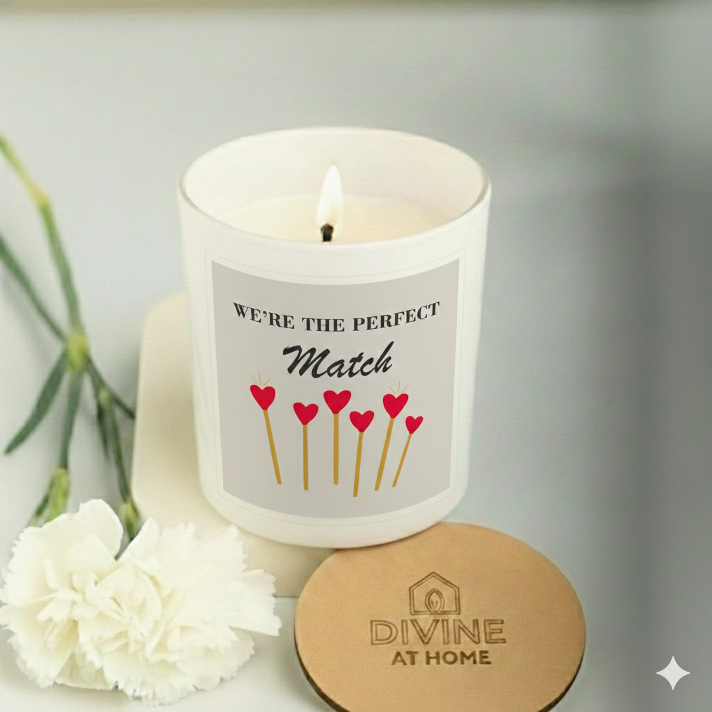 Valentine's Glass Scented Candles