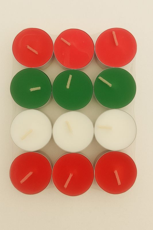 Tea Light Candles – Pack of 12 Candles | Smokeless | Unscented