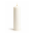 Unscented Church Pillar Candle – 8 × 25 cm | 10 to 150 Hours Burn | Smokeless & Drip-Free