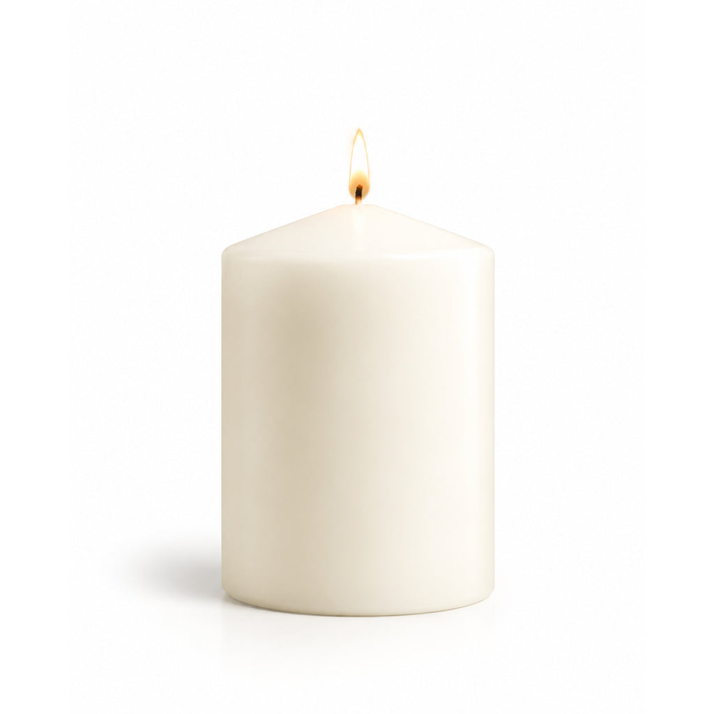 Unscented Church Pillar Candle – Pack of 1 (7x10cm)