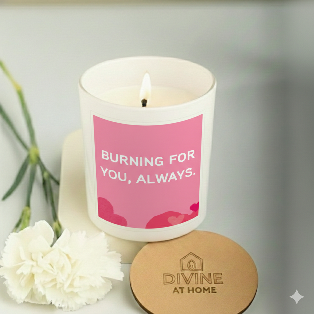 Valentine's Glass Scented Candles